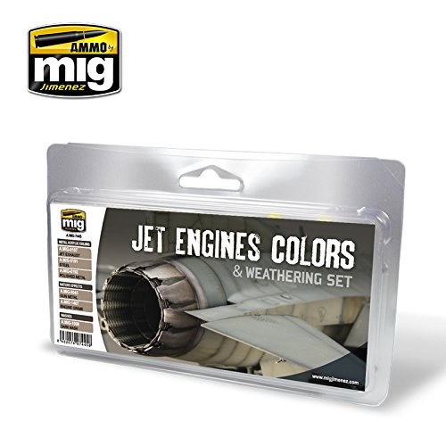 Ammo Mig A.MIG7445 Jet Engines Colours & Weathering Set